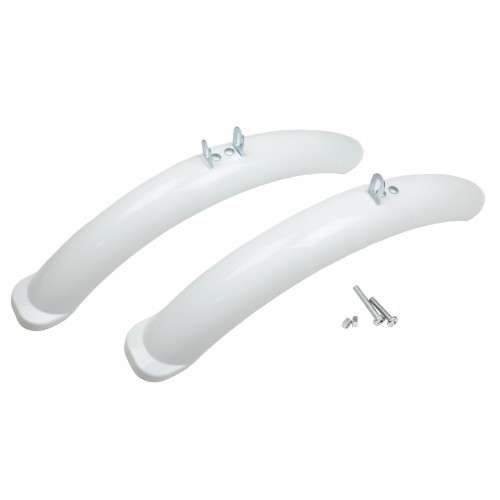 Błotniki rowerowe dziecięce białe koła 18-20-24 cali