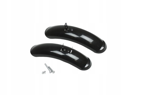 Błotniki rowerowe dziecięce czarne koła 12 cali