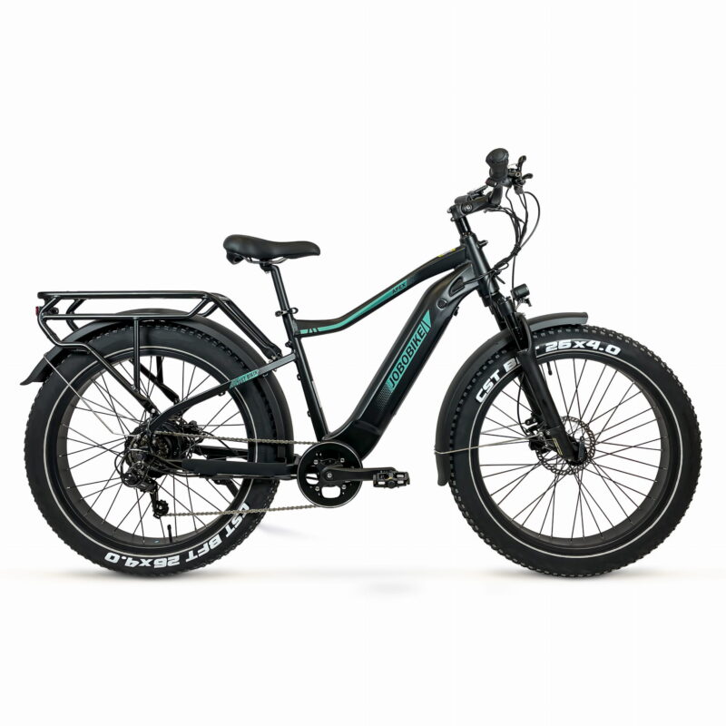 Rower elektryczny Jobobike Apex czarno/niebieski hydraulika