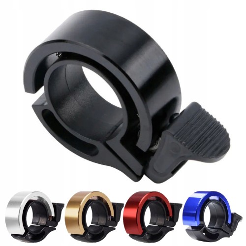 Dzwonek rowerowy aluminowy niski ślimakowy