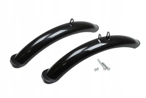 Błotniki rowerowe dziecięce czarne koła 18-20-24 cali