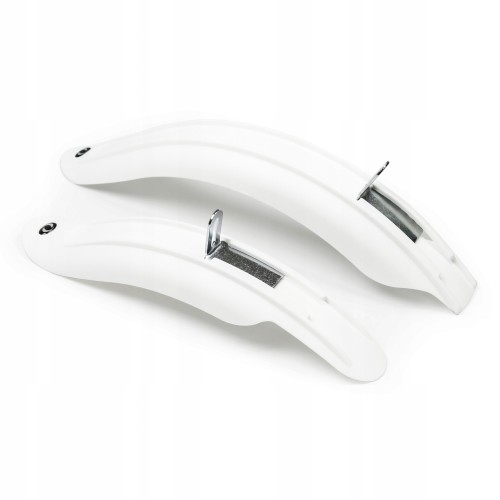 Błotniki rowerowe dziecięce białe koła 18-20 cali SIMPLA