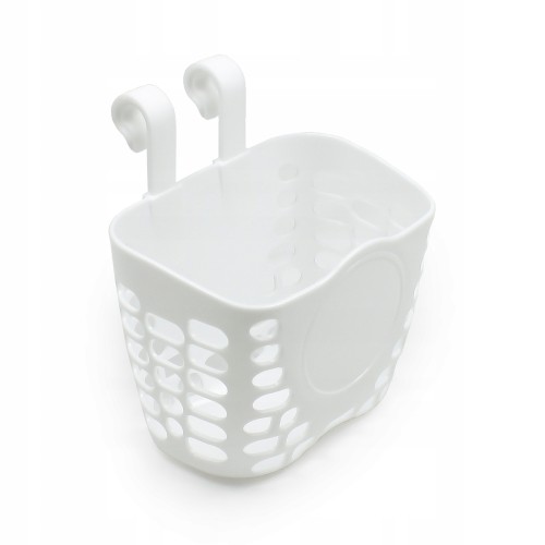 Koszyk rowerowy zawieszany na kierownicę białyK